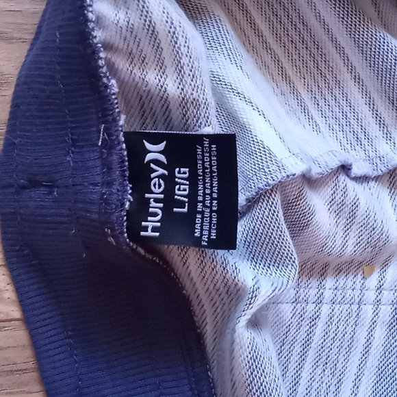 Hurley Coastal Dunes French Terry Knit Shorts Mens Size Large Blue - Picture 4 of 4